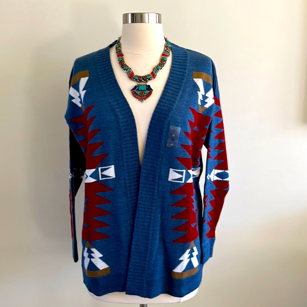 NWT Myra Red Vine Cardigan Sweater